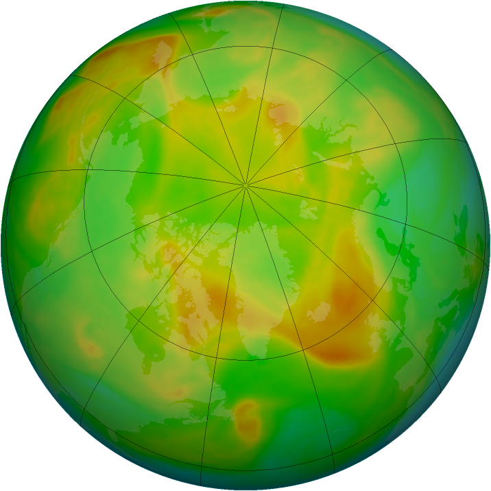 Arctic ozone map for 26 May 2007